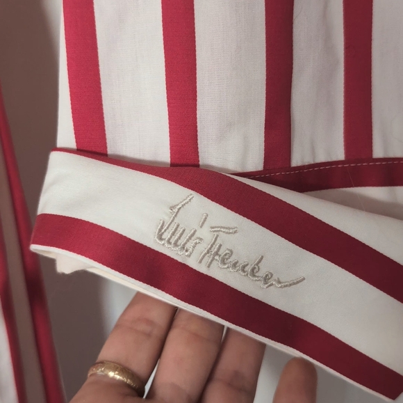 Red & White Stripe Maxi Dress 🍒 | Designer Luis Trenker - Picture 6 of 8